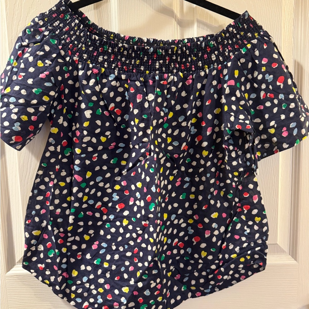 Colorful Off-Shoulder Women's Top